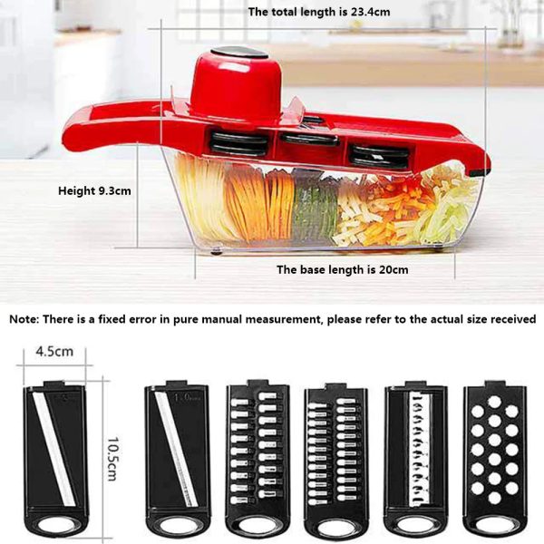 7 In 1 Eco-Friendly Steel Blade Vegetable Cutter