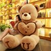 80/100cm I Love You Teddy Bear Plush – Large Soft Stuffed Toy for Kids, Girlfriend, or Valentine’s Day
