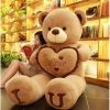 80/100cm I Love You Teddy Bear Plush – Large Soft Stuffed Toy for Kids, Girlfriend, or Valentine’s Day