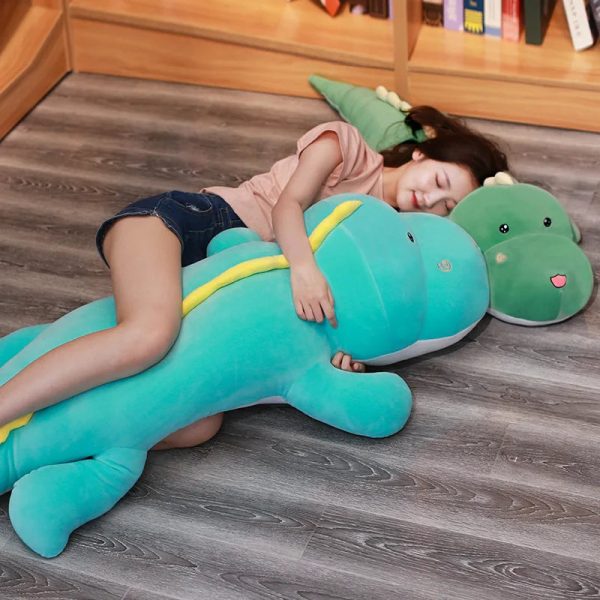 80cm Dinosaur Plush – Soft Cartoon Crocodile Pillow for Kids