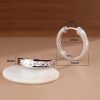 925 Sterling Silver Round Zircon Stud Earrings