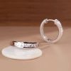 925 Sterling Silver Round Zircon Stud Earrings