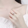 925 Sterling Silver Zircon Statement Ring