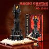 966PCS Black Tower Magic Book Building Blocks