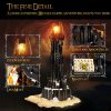 966PCS Black Tower Magic Book Building Blocks