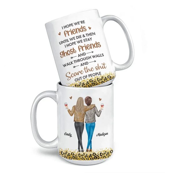 A Best Friend Is A Sister By Choice - Bestie Personalized Custom Mug - Gift For Best Friends, BFF, Sisters