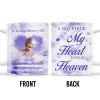 A Big Piece Of My Heart Lives In Heaven With Clouds And Hearts - Personalized Custom Coffee Mug - HME152_MG