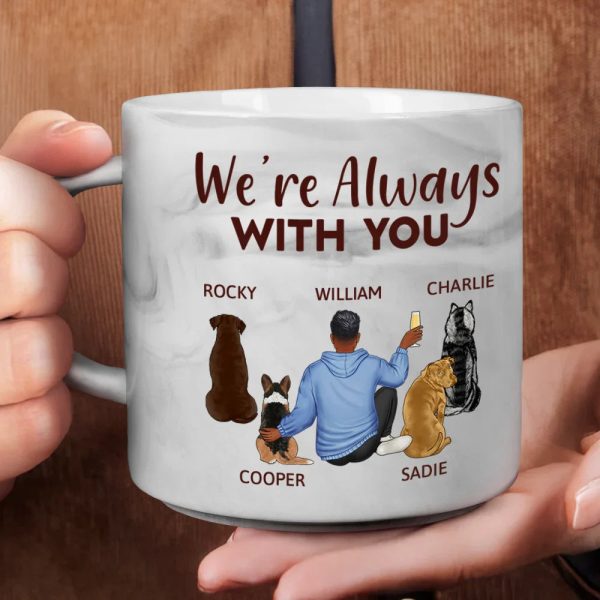 A Bond That Can't Be Broken Dog Mom - Personalized Marble Mug