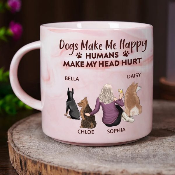 A Bond That Can't Be Broken Dog Mom - Personalized Marble Mug