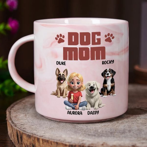A Bond That Can't Be Broken Dog Mom Dog Dad - Personalized Marble Mug