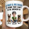 A Bond That Can't Be Broken Dog Mom Dog Dad 3D Effect - Personalized Mug