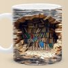 A Book A Day Keeps Reality Away - Personalized Custom Mug - Christmas Gift For Book Lovers