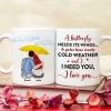 A Butterfly Needs Its Wings I Need You Personalized Couple Mug, Gift For Couple