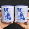 A Connection That Lasts Forever With Dog And Flowers - Personalized Custom Coffee Mug - DOG057_MG
