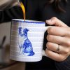 A Connection That Lasts Forever With Dog And Flowers - Personalized Custom Coffee Mug - DOG057_MG