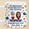 A Daughter Is A Miracle In Disguise - Family Personalized Custom 3D Inflated Effect Printed Mug - Mother's Day, Gift For Mom, Daughter