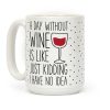 A Day Without Wine Coffee Mug