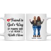 A Friend Is God's Way Besties Best Friend Gift Cup, Friendship Personalized Mug