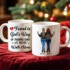 A Friend Is God's Way Besties Best Friend Gift Cup, Friendship Personalized Mug