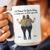 A Friend Is God's Way Personalized White Ceramic Mug for Best Friends