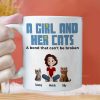 A Girl And Her Cats Cartoon Pet - Personalized Mug - Gift for Pet Owners, Pet Lovers, Cat Mom | CLP15 NH96