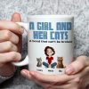 A Girl And Her Cats Cartoon Pet - Personalized Mug - Gift for Pet Owners, Pet Lovers, Cat Mom | CLP15 NH96
