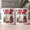 A Girl And Her Dog - Xmas Version - Personalized Mug