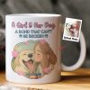 A Girl And Her Dog A Bond That Can't Be Broken Cartoon Style - Personalized Photo Mug
