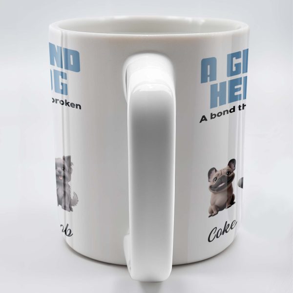A Girl And Her Dog A Bond That Can't Be Broken, Girl and Dogs - Personalized Custom Coffee Mug - DOG025_MG