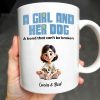 A Girl And Her Dog, A Bond That Can't Be Broken Mug - Personalized Custom Coffee Mug - PET100_MG