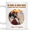 A Girl And Her Dog Unbreakable Bond Coffee Mug - Personalized Custom Coffee Mug - PET088_MG