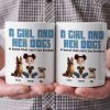 A Girl & Her Dogs Has Unbreakable Bond Cartoon Pet - Personalized Mug - Gift for Pet Owners, Pet Lovers, Dog Mom | CLP15 NH96