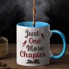 A Girl Who Loves Books Reading - Reading Gift - Personalized Custom Accent Mug