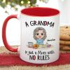 A Grandma Is Just A Mom With No Rules, Personalized Mug, Gift For Mom, Mother's Day Gift