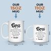 A Great Boss Creates Great Teams - Coworker Personalized Custom Mug - Christmas Gift For Coworkers, Work Friends, Colleagues