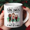 A Hug In A Mug, Personalized Mug, Gifts For Sibling