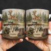 A Hunter's Passion With Deer And Rifle - Personalized Custom Coffee Mug - HTG010_MG