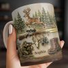 A Hunter's Passion With Deer And Rifle - Personalized Custom Coffee Mug - HTG010_MG