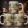 A Hunter's Passion With Deer And Rifle - Personalized Custom Coffee Mug - HTG010_MG