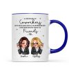 A Job Made Us Coworkers Personalized Mug, Funny Christmas Gift For Colleagues, Work Besties