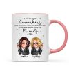 A Job Made Us Coworkers Personalized Mug, Funny Christmas Gift For Colleagues, Work Besties