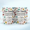 A Little Bit Of Crazy Family - 3D Inflated Effect Printed Mug, Personalized White Edge-to-Edge Mug
