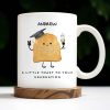 A Little Toast To Your Graduation Toast With Mortarboard - Personalized Custom Coffee Mug - GRAD002_MG