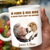 A Man And His Dog Bond That Can't Be Broken - Personalized Custom Coffee Mug - PET082_MG