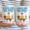 A Man And His Dogs A Bond That Can't Be Broken - Personalized Mug
