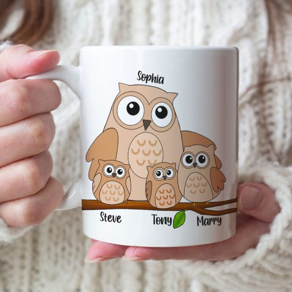 A Mom's Hug Lasts Long After Personalized Mug, Gift For Mom