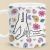 A Mother's Love Knows No Bounds - Family Personalized Custom 3D Inflated Effect Printed Mug - Christmas Gift For Mom, Grandma