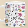 A Mother's Love Knows No Bounds - Family Personalized Custom 3D Inflated Effect Printed Mug - Christmas Gift For Mom, Grandma