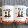 A Perfect Marriage, Cartoon Couple In Christmas Attire - Personalized Custom Coffee Mug - CPL978_MG