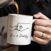 A Pet's Touch, Forever In Our Hearts Mug - Personalized Custom Coffee Mug - DAD021_MG